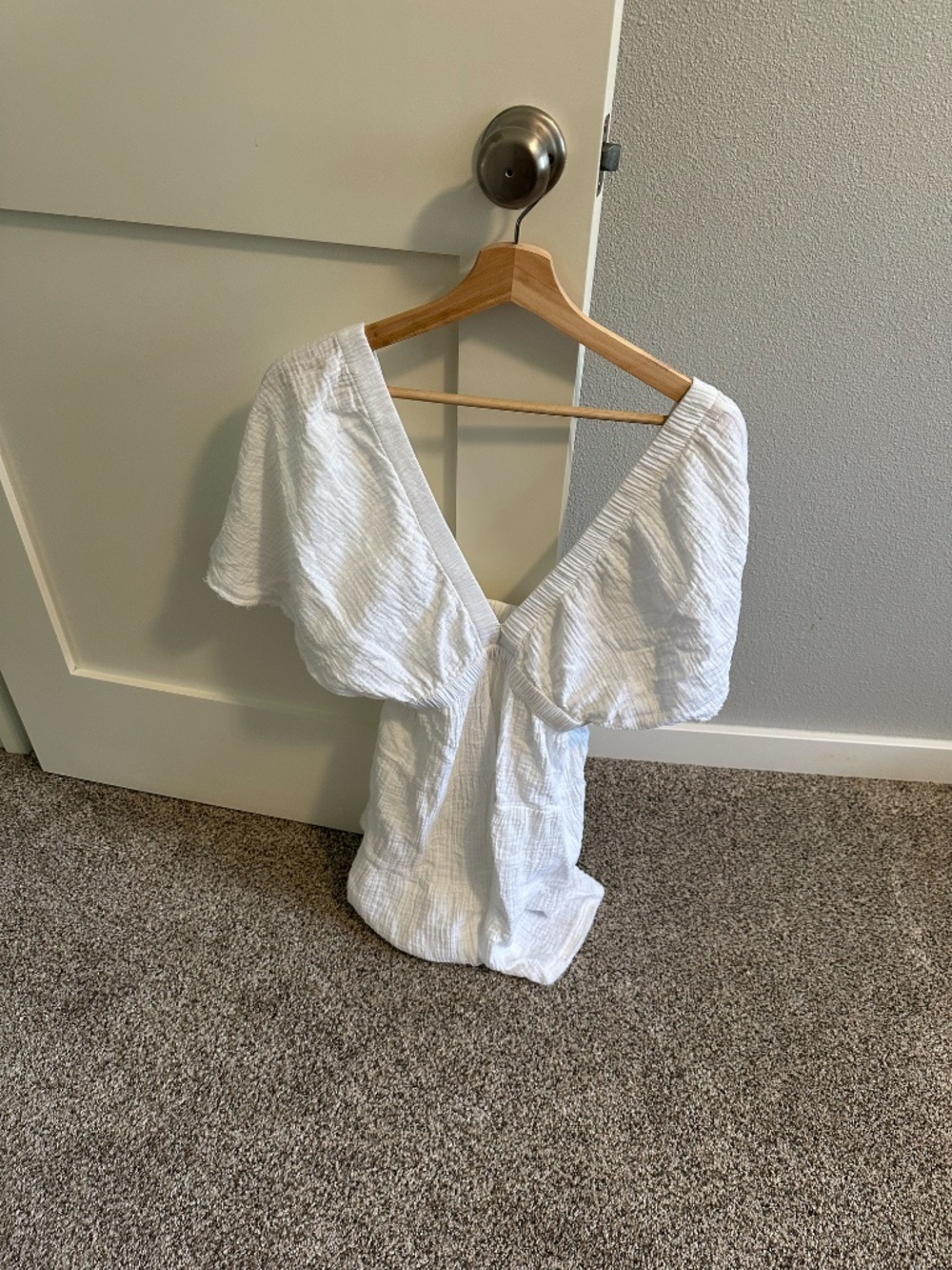 Aerie Gauze Flutter Sleeve Dress - Picture 7 of 7